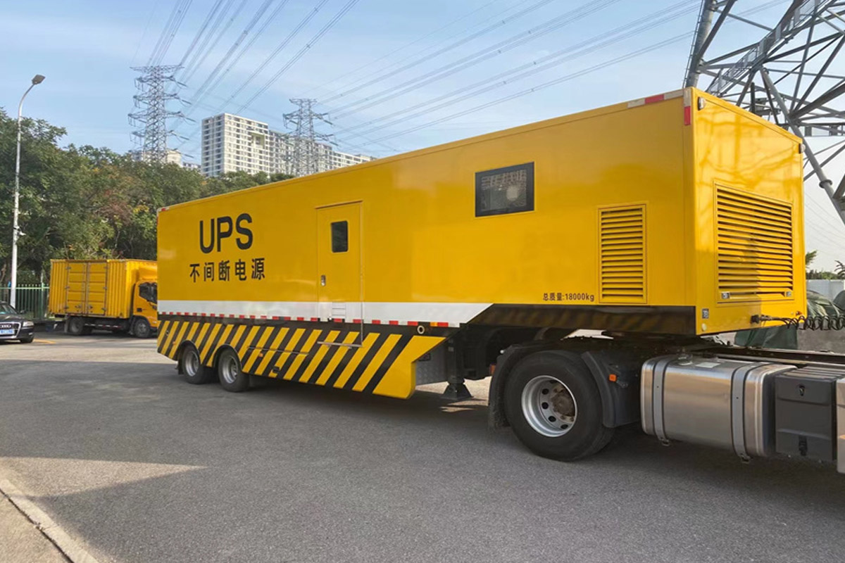 九真镇发电机租赁施工现场